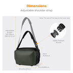 K&F Concept 2 in 1 Sling Bag Everyday Shoulder Bag & Multifunction Photography - Image 5