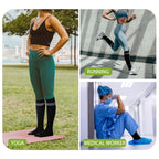 Viscose Made from Bamboo Compression Socks for Pregnant Women 20 (X-Large / 4 Pair-black)