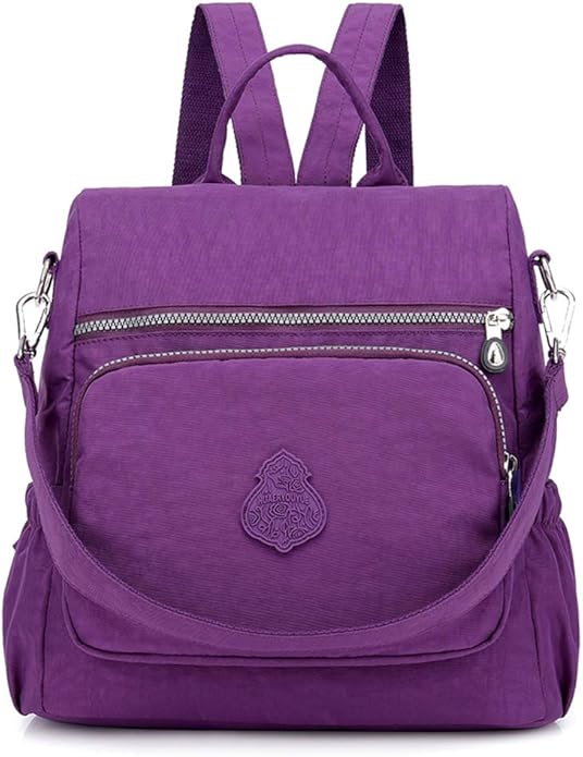MINTEGRA Women Shoulder Backpack Multi-Pocket Nylon Purse Large Capacity by MINTEGRA