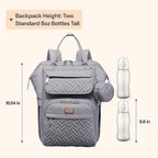 BabbleRoo Diaper Bag Backpack, Unisex Stylish Travel Back Pack Nappy Changing - Image 2