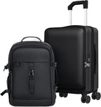 buy 0ne get 0ne free! Carry On Luggage Front Opening 20in Suitcase by Sinouso