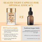 HKH Vitamin C Serum Capsules For Face: 38 Caps with Scissors - Vitamin C Anti-Wrinkle &Vitamin A Retinol Collagen Anti-Aging Daily Serum For Women - Smoothing Hydrating Firming Skin - Travel Portable