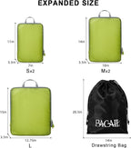 BAGAIL 6 Set Ultralight Compression Packing Cubes Packing Organizer - Image 2