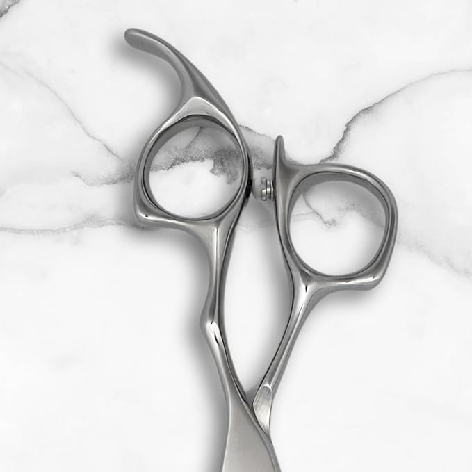 Apex 6" Complete Set of Hair Cutting Shears Includes a 6" Cutting Scissors and a 6" Thinning Shear with a Leather Case - 440C Stainless Steel - Designed by Saki Shears