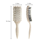 Curl Defining Brush,2024 Curly Hair Brush,Vented Hair Brush for Detangling, Shaping and Defining Curls For Women and Men Less Pulling (Green)
