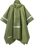 PTEROMY Hooded Rain Poncho for Adult by PTEROMY