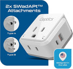 Ceptics Japan, Philippines Power Travel Plug Adapter Set, 20W PD & QC, Safe - Image 4
