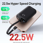 iWALK Mini Portable Charger 10, 22.5W USB-C Fast Charging Power Bank - Image 4