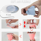 JBER Silicone Collapsible Travel Cup, 4 Pack Silicone Folding Camping Cup - Image 5