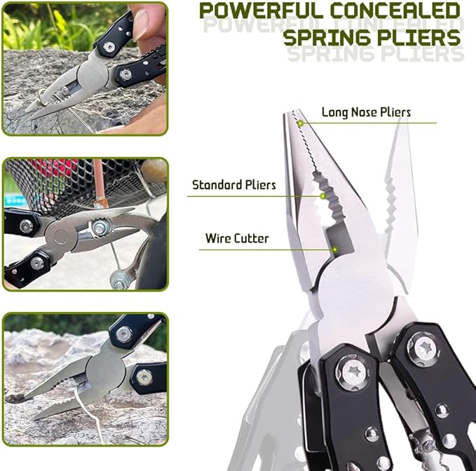 14 in 1 Multitool Pliers Gives One Whistle as a Gift, Professional Pocket - Image 5