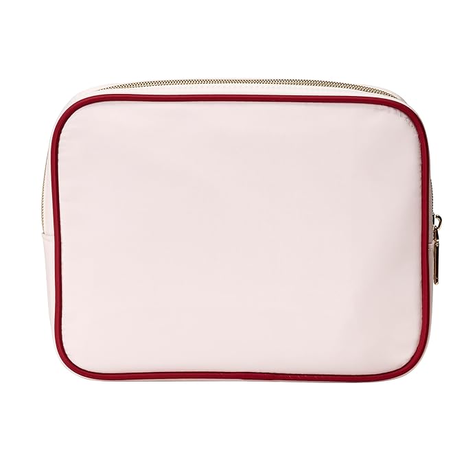 Conair Travel Double Zip Organizer - Toiletry Bag - Makeup Bag - Travel Makeup Bag - Makeup Organizer - Gifts for women - Light Pink