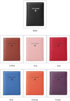 BAKUN Travel Wallet & Family Leather Passport Holder Cover RFID Blocking Travel - Image 7