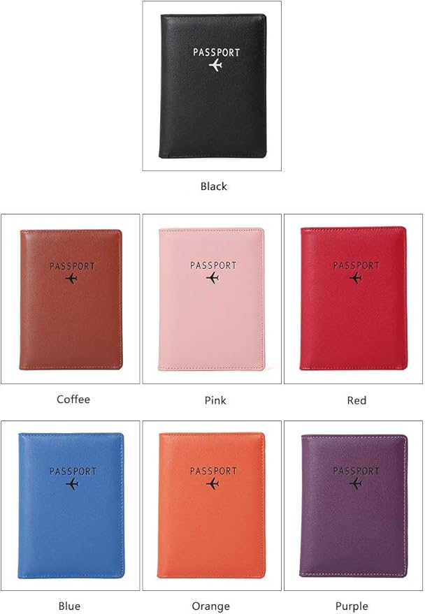 BAKUN Travel Wallet & Family Leather Passport Holder Cover RFID Blocking Travel - Image 8
