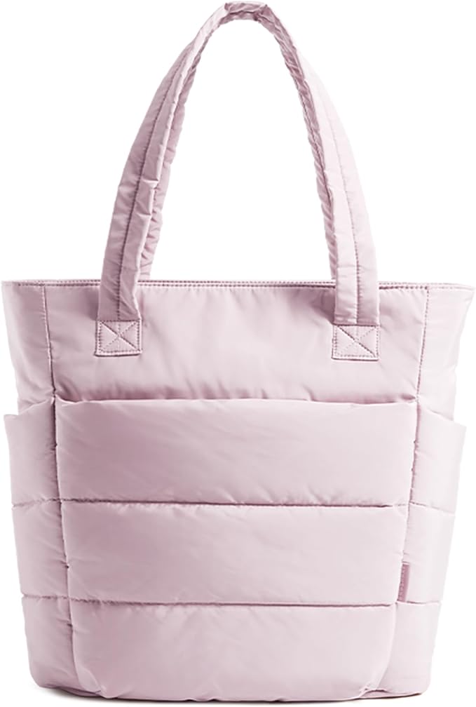 BAGSMART Tote Bag for Women, Lightweight Puffy Tote Bag by BAGSMART