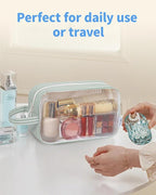 Narwey Clear Toiletry Bags for Traveling Women Men, Make Up Organizer, Skincare - Image 7
