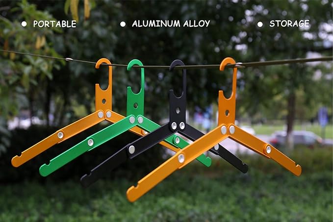 Hikeman Travel Hangers Metal Heavy Duty Folding Hangers - Image 3
