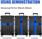 Luggage Straps for Suitcases TSA Approved-2 Pack Bright Personalized Luggage - Image 4