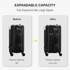 LEVEL8 Grace Hard Shell Carry on Luggage - Image 8