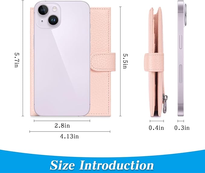 Passport Holder for Travel Women RFID Blocking Genuine Leather Passport Wallet - Image 5