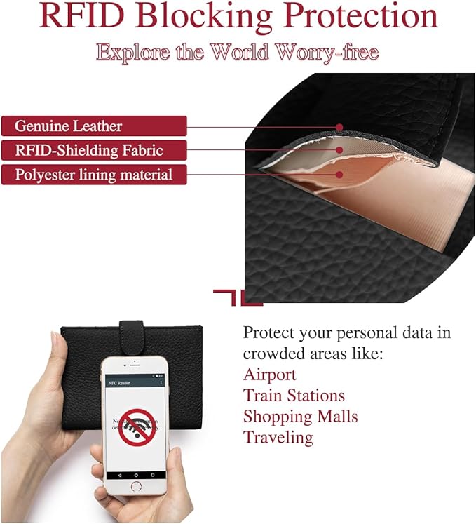 RFID Slim Passport Holder for Travel – Leather Passport Wallet for Women & Men - Image 4