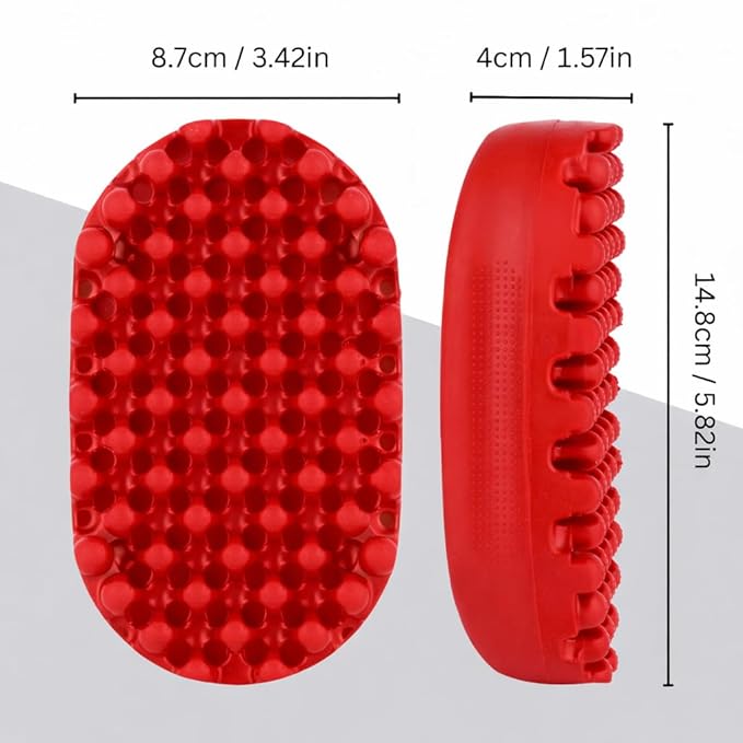 Luxury Twist Styler – Durable, Washable Comb Brush, a Premium Alternative to Hair Sponges for Afro, Curly, Coiled & 4C Hair, Ideal for Daily or Professional Use (1 Count) (Red)