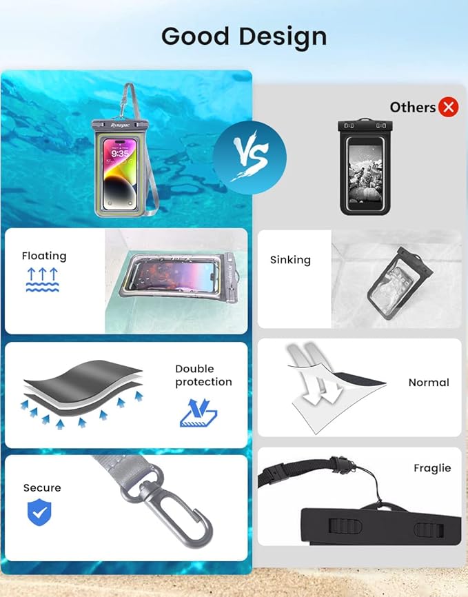 IP68 Waterproof Phone Pouch, Floating Waterproof Phone Case - Image 3