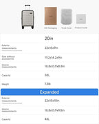 Carry On Luggage Top Opening, FLT Expandable Polycarbonate Hard Shell Suitcase - Image 9