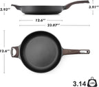 SENSARTE Nonstick Frying Pan Skillet 12.5Inch Large Non Stick Omelette Pans - Image 7