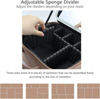 Makeup Bag with Led Mirror, Travel Makeup Organizer with 3 Color Setting & 10X - Image 3