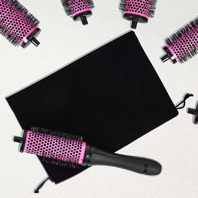 Round Brush for Blow Out - Round Hair Brush Set with Detachable Barrels Styling Tool, Roller with 6 Barrels 1 Handle, 3 Different Hair rollers to Create Your Hairstyle