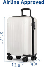 KYME Suitcase Hardshell With Double Spinner Wheels, PC+ABS TSA Lock Travel - Image 4