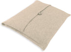 Jet&Bo 100% Pure Cashmere Travel Blanket & Storage Pouch Sand 60" x 45" in Gift - Image 4