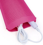 3PCS Silicone Heat Resistant Mat Pouch for Hair Straightener, Curling Iron, Flat Iron and Hot Hair Tools (Black+Grey+Pink) 3 Pack
