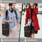 opux 2 Bottle Wine Carrier Tote, Insulated Leakproof Wine Cooler Bag, Wine - Image 6