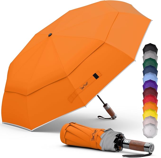 Royal Walk Windproof Folding Travel Umbrella Compact and Strong Luxurious Real by RoyalWalkUmbrellas