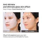 SUNGBOON EDITOR Deep Collagen Boosting Duo : Deep Collagen Mask (4ea) & Power Boosting Capsule Cream, Skincare Gift Sets for Mom