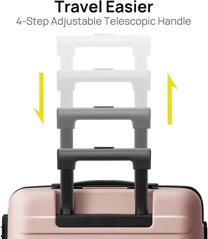 Carry on Luggage 22 X 14 X 9 Airline Approved, 20 Inch Luggage - Image 7