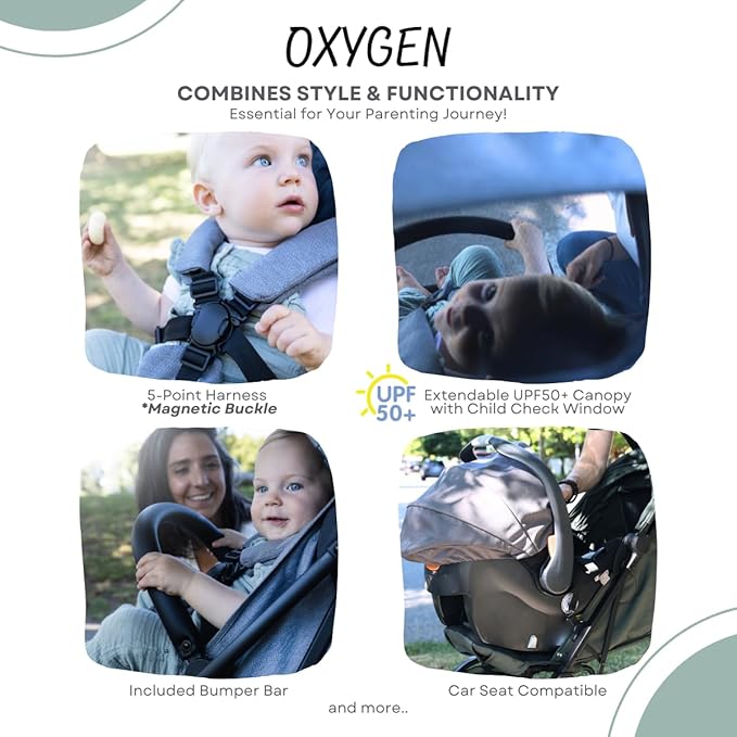 guzzie+Guss Oxygen v2 Lightweight Stroller – Compact, Travel-Friendly Baby - Image 5