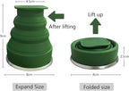 Collapsible Cup-Silicone Foldable Expandable Folding Drinking Cups-Reusable - Image 2