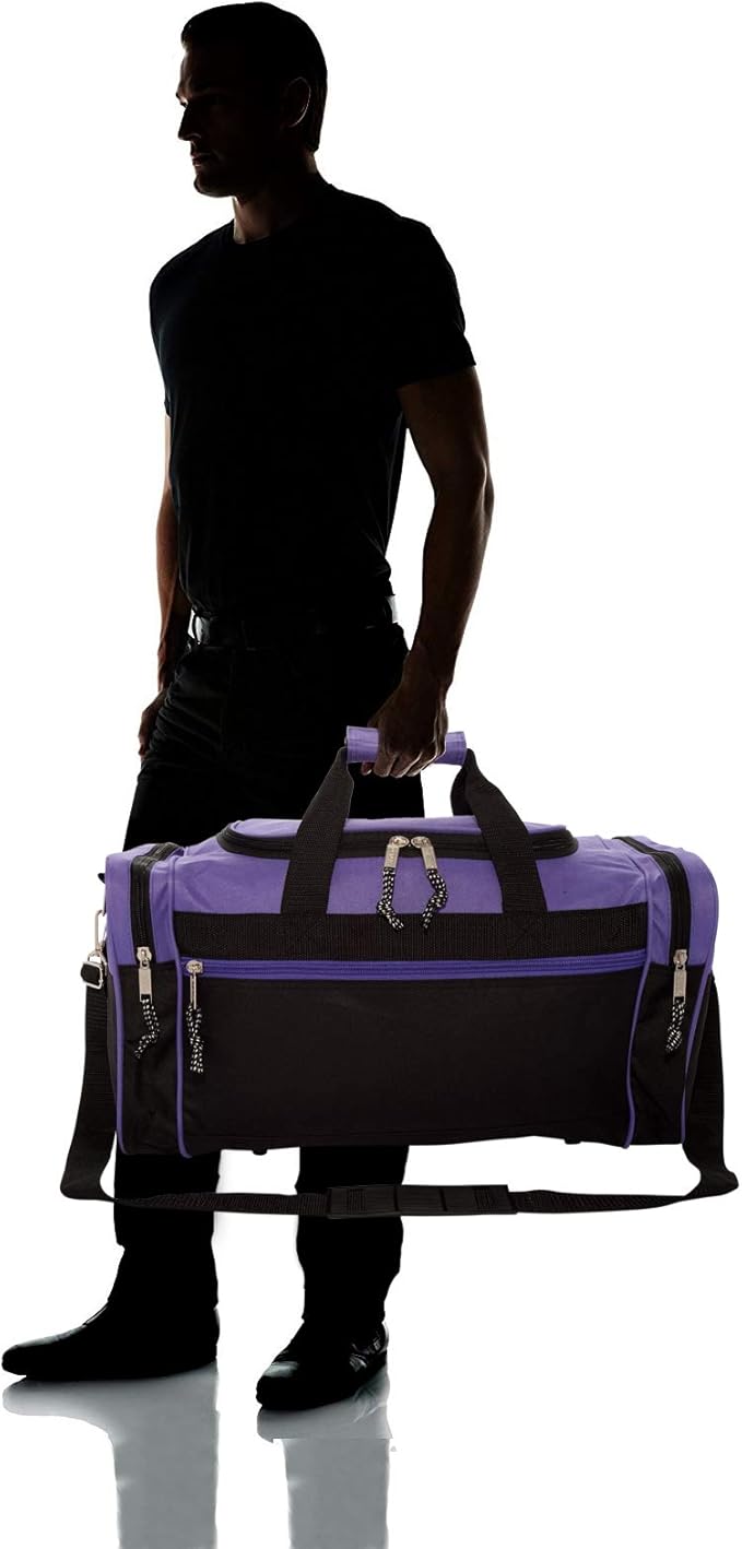 DALIX 21" Blank Sports Duffle Bag Gym Bag Travel Duffel - Image 7