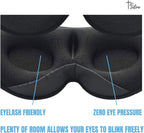 Sleep Mask with Earplugs & Zipper Bag 3D Memory Foam Eye Mask with Nose Support - Image 4
