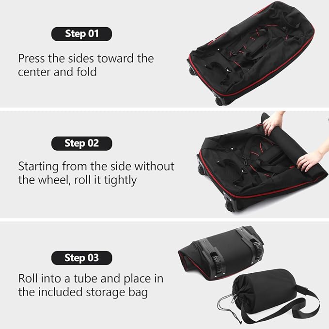 110L/140L Expandable Soft-Sided Foldable Duffle Bag - Image 5