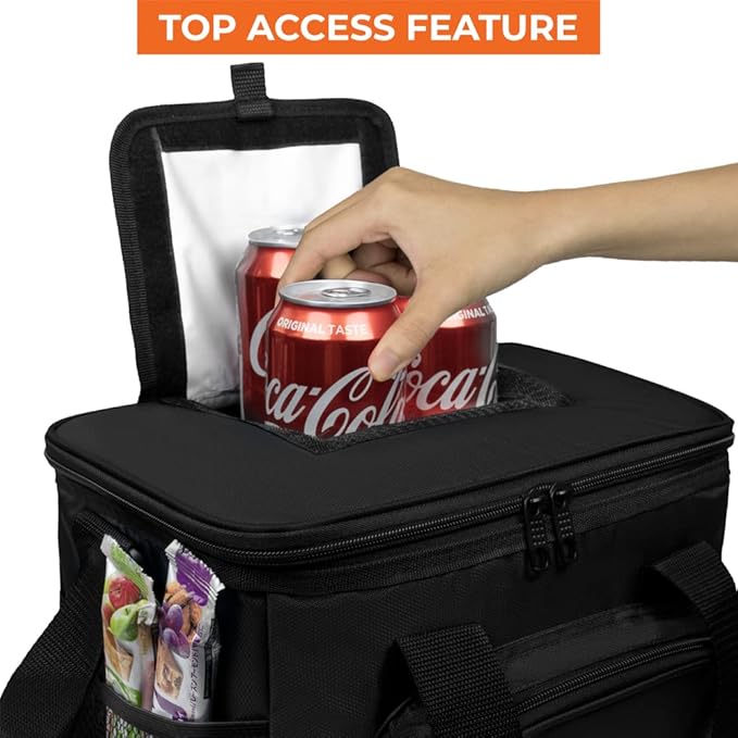 OPUX Soft Cooler Bag, Insulated Collapsible Lunch Cooler Bag - Image 3