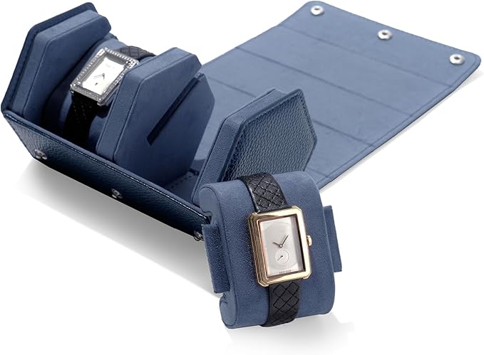 Oirlv Luxury Hexagonal Leather Watch Travel Case Watch Organizer Case - Image 2
