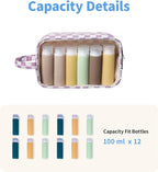 Narwey Clear Toiletry Bags for Traveling Women Men, Make Up Organizer, Skincare - Image 3