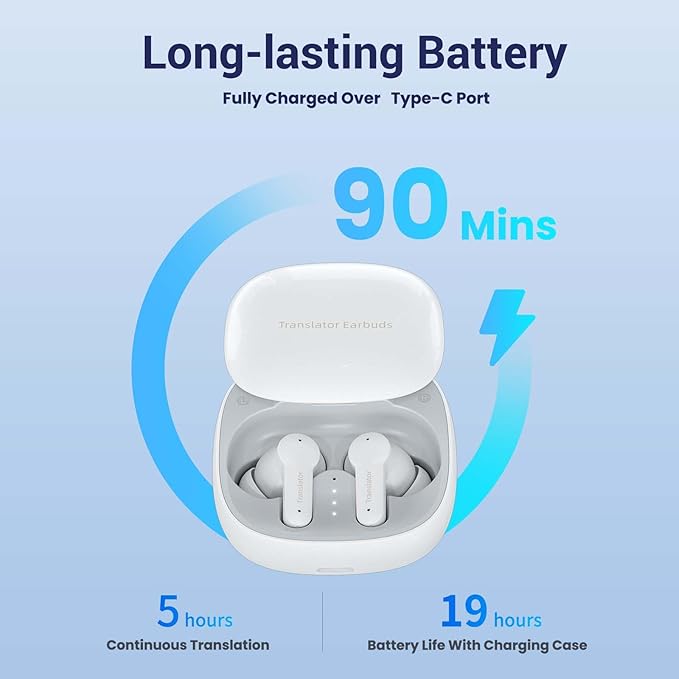M3 Offline Translation Earbuds 74 Languages and Accents Lifetime-Free AI - Image 8