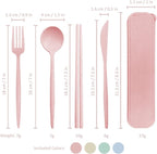 4 Sets Reusable Travel Utensils Set - Image 5