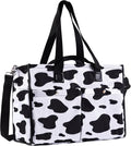 Closeable Tote Bag with 12 Pockets, Thick Bottom Support & Adjustable Strap by Bagenerous