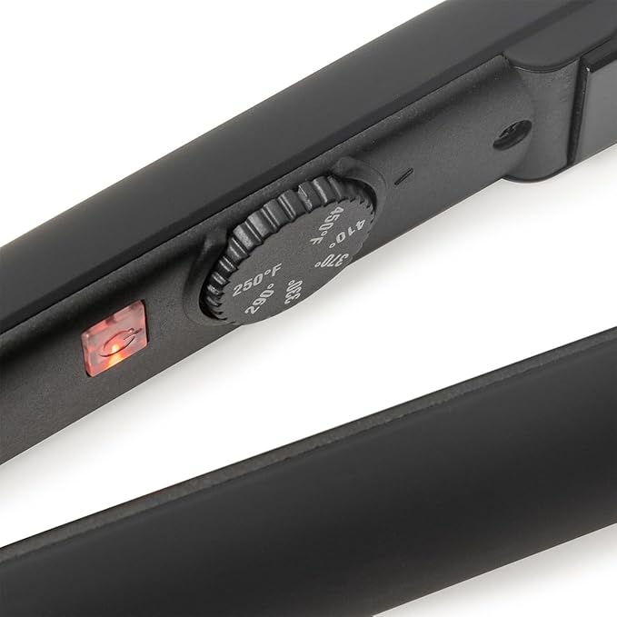 L'ANGE HAIR Le Ceramique 1-Pass Flat Iron Hair Straightener | Fast Heating Ceramic Flat Iron | Best Hot Tools Professional Hair Straightener to Lock in Moisture & Shine | (Black)