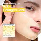 GOODAL Green Tangerine Vita C Gel Mask, Deep Moisturizing Hydrogel Essence, Vitamin C Face Mask for Glass & Glow Skin, Overnight Facial Mask, Jelly Mask for Sensitive Skin, Korean Skin Care, 5EA